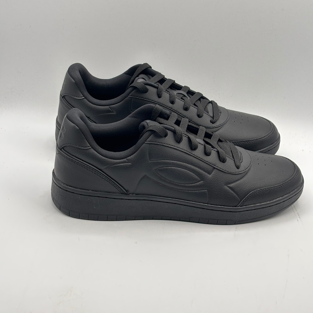 Under Armour UA Tempo Shoes Mens Size 11.5 Black Black Athletic 6005795-002